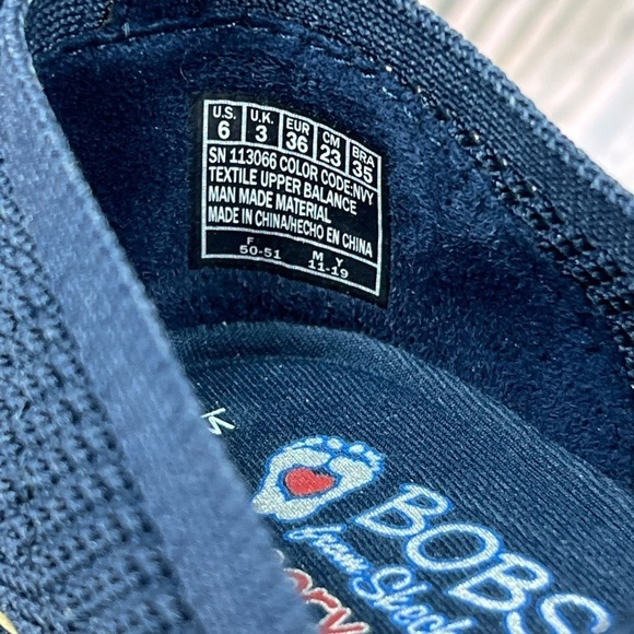 Bobs Skechers Mesh Blue Slip On Shoes - Picture 9 of 12